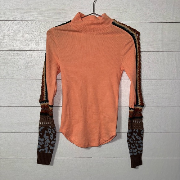 Free People Switch It Up Cuff Thermal Top Size XS NWT - Picture 3 of 7
